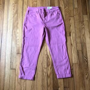 Cosmic Blue Love NWT Flamingo Pink Cropped Jeans Size 29P